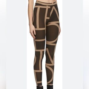Toteme Brown Monogram Leggings